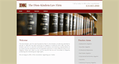 Desktop Screenshot of dion-kindemlaw.com